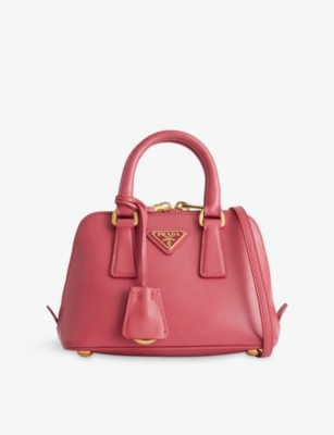 RESELFRIDGES: Pre-Loved Prada Mini Lux Promenade Saffiano-Leather Satchel