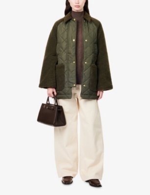 BARBOUR: Barden Quilted-Shell Fleece Jacket