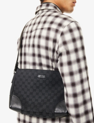 RESELFRIDGES: Pre-Loved Gucci GG Canvas Cross-Body Bag