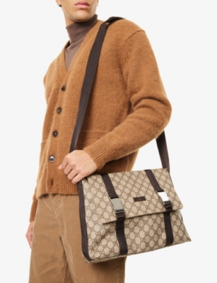 RESELFRIDGES: Pre-Loved Gucci GG Flap Messenger Bag