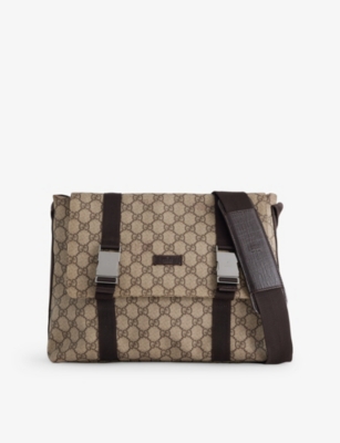 RESELFRIDGES: Pre-Loved Gucci GG Flap Messenger Bag