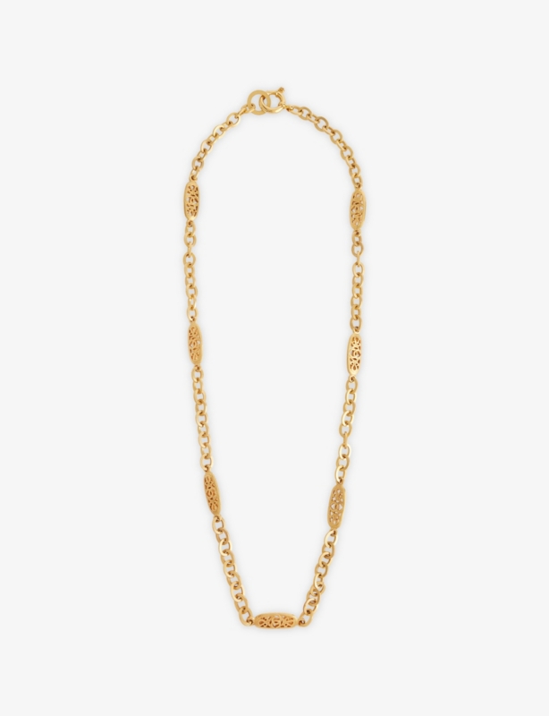 Pre-Loved Chanel CC-Logo Gold-Plated Metal Chain Necklace