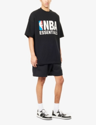 FEAR OF GOD ESSENTIALS: FOG x ESSENTIALS x NBA 90's Fit Crewneck Cotton-Jersey T-Shirt