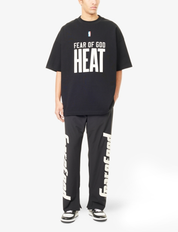 FOG x ESSENTIALS x NBA Heat 90's Fit Cotton-Jersey T-Shirt