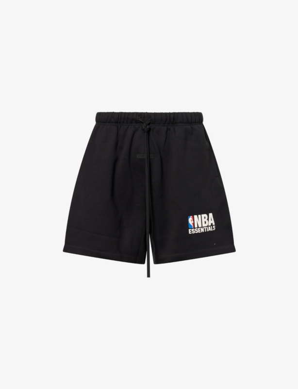 FOG x ESSENTIALS x NBA Relaxed-Fit Brand-Print Cotton-Blend Shorts