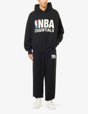 FEAR OF GOD ESSENTIALS: FOG x ESSENTIALS x NBA Sports Printed Cotton-Blend Hoodie