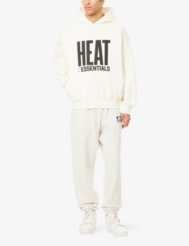 FOG x ESSENTIALS x NBA Heat Miami Sports Cotton-Blend Hoodie