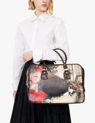 COMME DES GARCONS: Comme des Garçons x Disney Cruella Faux-Leather Duffle Bag