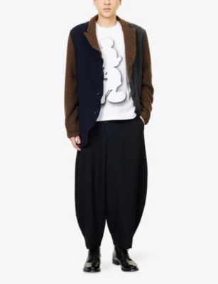 Comme Des Garçons Womens White Mickey Graphic-print Cotton T-shirt In White