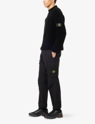 STONE ISLAND: Chenille Crewneck, Cotton-Knit Jumper