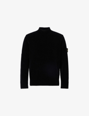 STONE ISLAND: Chenille Crewneck, Cotton-Knit Jumper