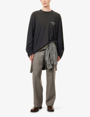 ACNE STUDIOS: 1996 Edden 1996 Long-Sleeve Cotton Blend Top