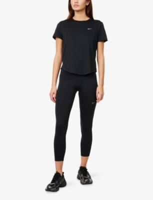 NIKE: Tempo Logo-Print Stretch-Jersey Leggings