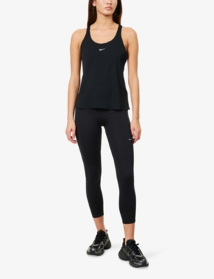 NIKE: Halterneck Cut-Out Stretch-Jersey Top