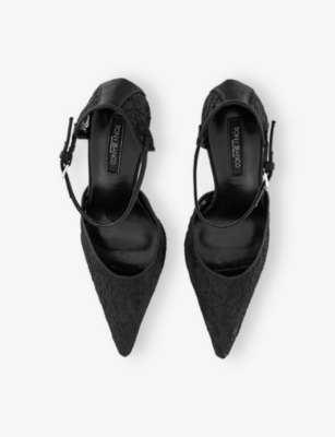 TONY BIANCO: Nina Lace And Leather Pumps