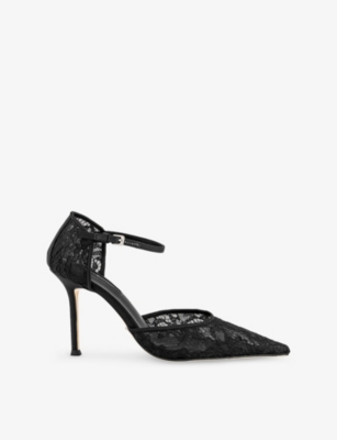 TONY BIANCO: Nina Lace And Leather Pumps
