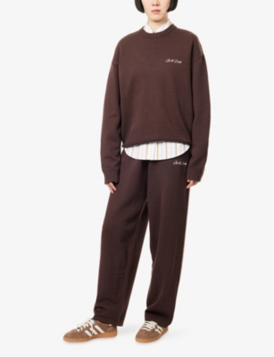 RU & ROCKA: Logo-Embroidered Round-Neck Knitted Jumper