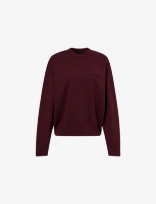 RU & ROCKA: Brand-Embroidery Round-Neck Knitted Jumper