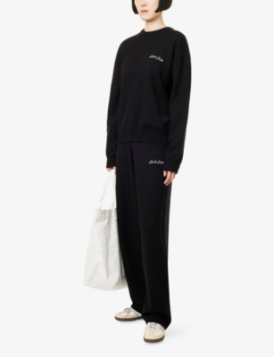 RU & ROCKA: Logo-Embroidered Round-Neck Knitted Jumper