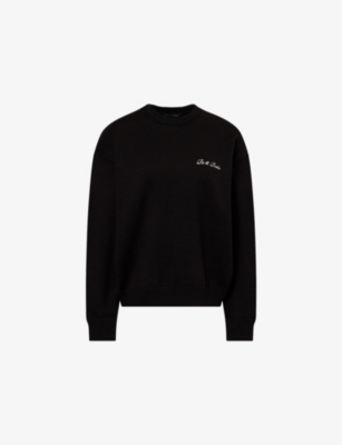 RU & ROCKA: Logo-Embroidered Round-Neck Knitted Jumper