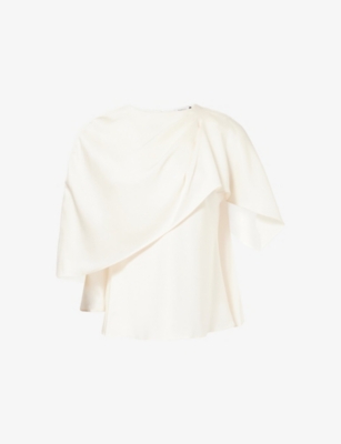 SIMKHAI: Eliora Cape Woven Top