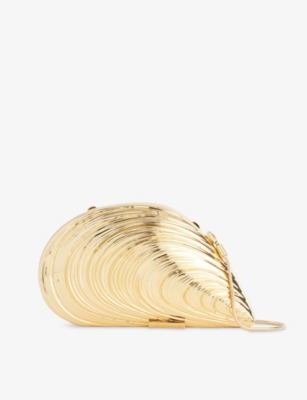 Simkhai Womens  Bridget Brass Clutch Bag In Gold