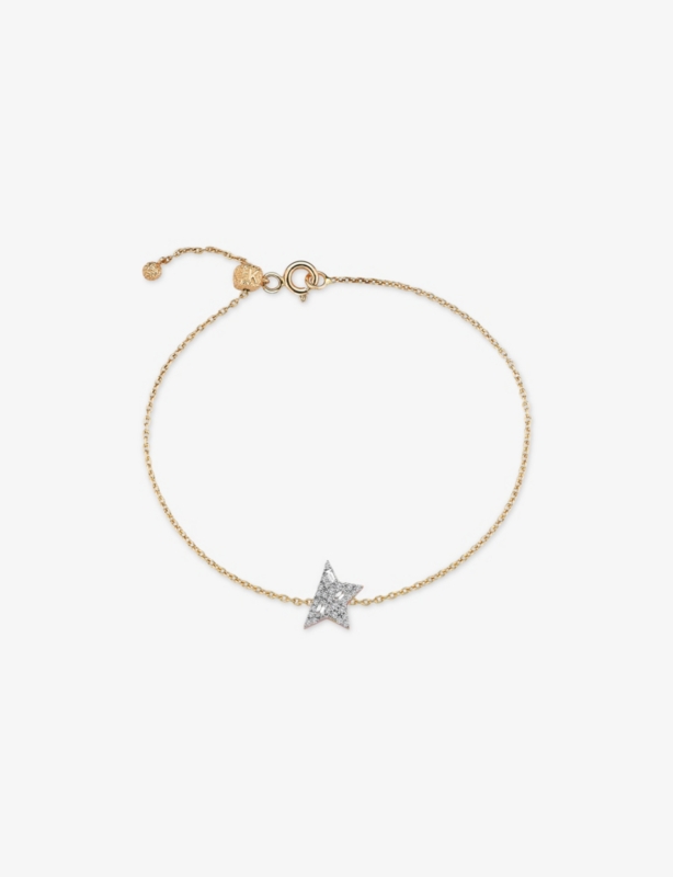 Maxi Comet 0.04ct Baguette-Diamond And 0.08ct Diamond Chain Bracelet