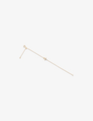 Kismet By Milka Womens Yellow Gold Ankh 18ct Gold And 0.03ct Diamond Chain Bracelet In Gold