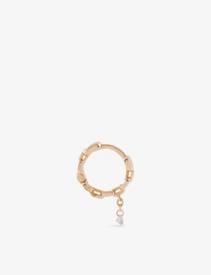 KISMET BY MILKA: Highway Mini 0.06ct Diamond Hoop Earring