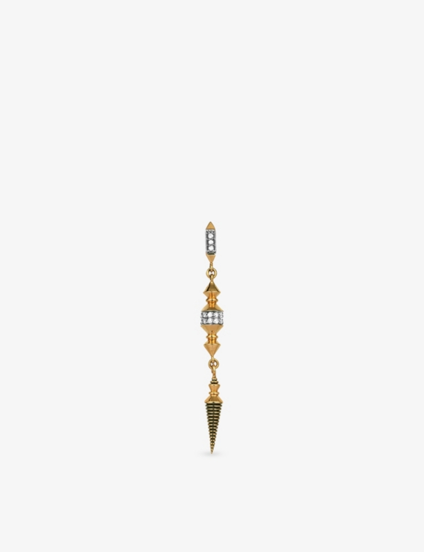Ornament 0.11ct Diamond Drop Earring