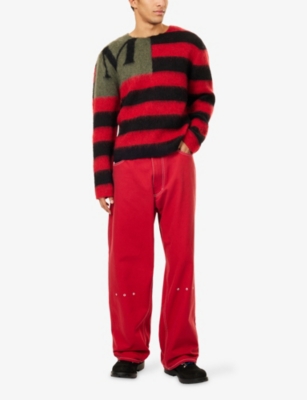 MAINS: Striped Crewneck Wool-Blend Jumper