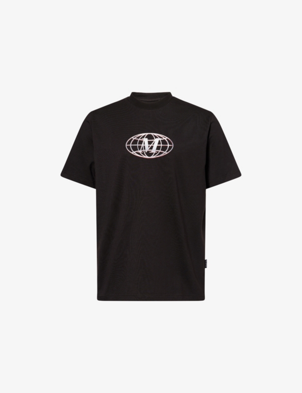 Globe Crewneck Cotton-Jersey T-Shirt