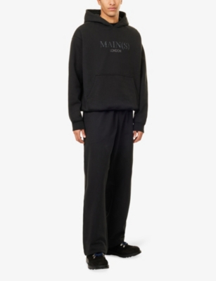 MAINS: Brand-Print Relaxed-Fit Cotton-Jersey Hoodie