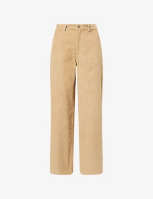 Womens Le Kasha Vicence Straight-Leg Cotton Corduroy Trousers