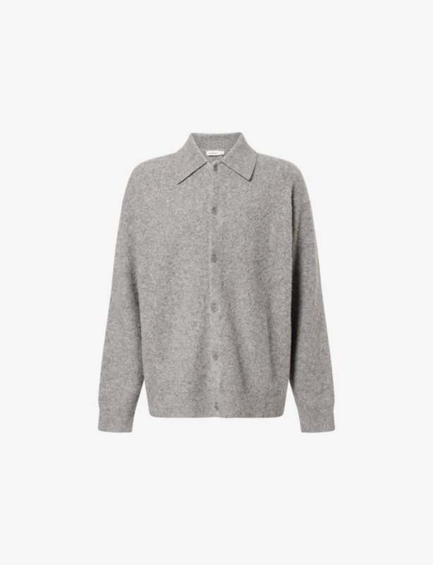 Richie Collar Cashmere-Blend Cardigan