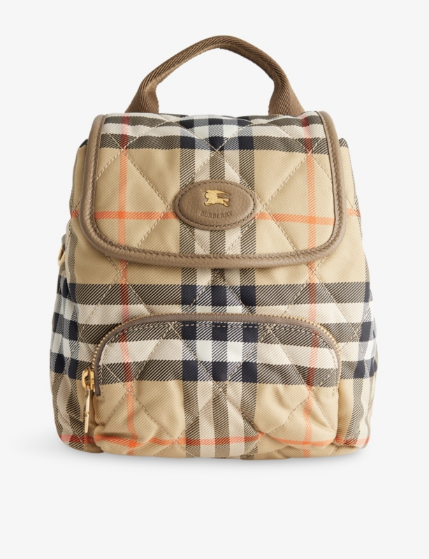 BURBERRY - Mini Highlands Chain Canvas Shoulder Bag | Selfridges.com