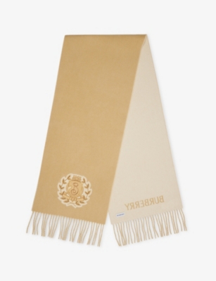 BURBERRY: B-Crest Cashmere Scarf
