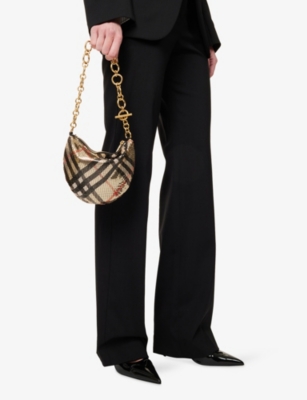 BURBERRY: Chainmail Brass Shoulder Bag