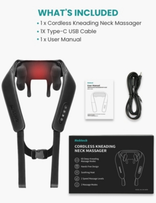 SMARTECH: Nekteck Neck Massager, Cordless 6D Shiatsu Neck and Back Massager