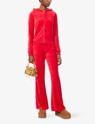 JUICY COUTURE: Robyn Zip-Front Velour Hoody