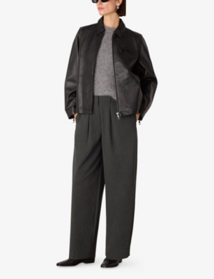 WHISTLES: Barrel-Leg Mid-Rise Woven Trousers