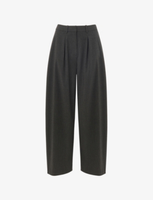 WHISTLES: Barrel-Leg Mid-Rise Woven Trousers