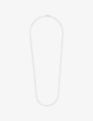 TOM WOOD: Billie Chain White Rhodium-Plated 925 Sterling Silver Necklace