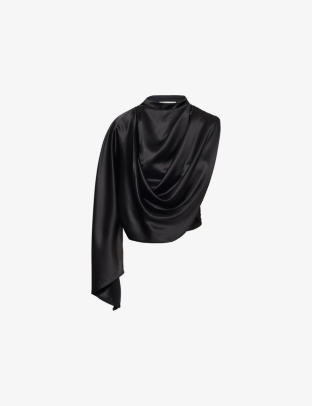 Arion Draped Woven Top