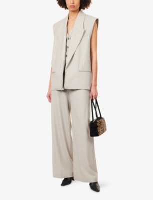 CAMILLA AND MARC: Claude Double-Layer Stretch-Wool Blend Vest