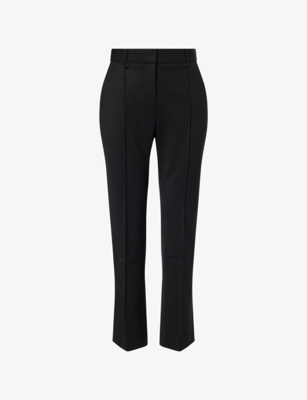 Issa Crop-Leg Stretch-Wool Trousers