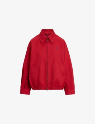 Womens Polo Ralph Lauren Logo-Embroidered Relaxed-Fit Cotton Jacket