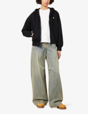 CARHARTT WIP: Casey Logo-Embroidered Cotton Hoody