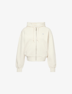 CARHARTT WIP: Casey Logo-Embroidered Cotton Hoody