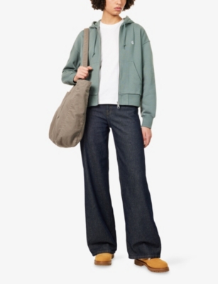 CARHARTT WIP: Casey Logo-Embroidered Cotton Hoody